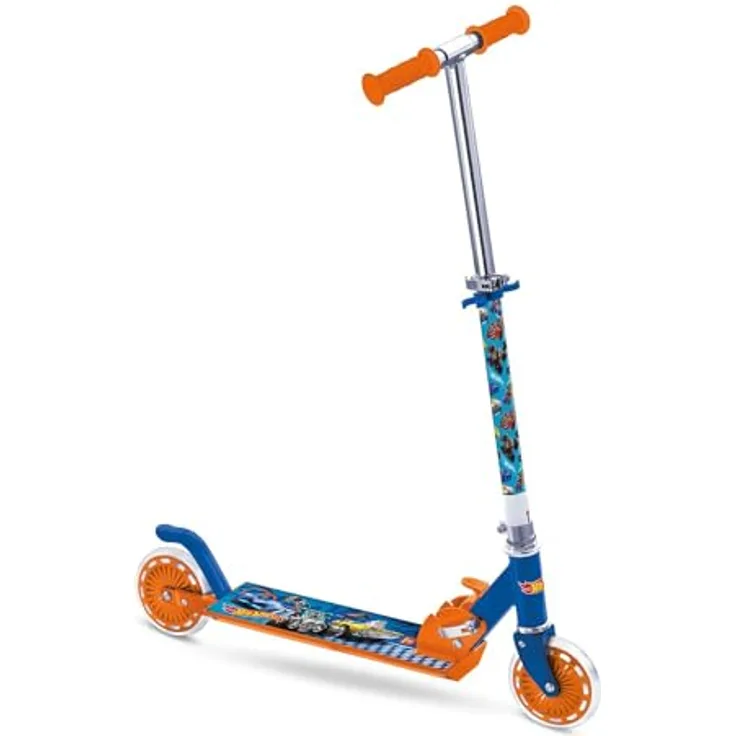 Mondo 18456 Klappbarer Roller HOT WHEELS, Höhenverstellbar, geeignet für Jungen ab 3 Jahren, bis 50 kg belastbar