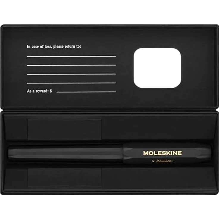 Moleskine MSK X KAWECO M Füller, nachfüllbarer Kugelschreiber mit blauer 1,0-mm-Mine, Schwarz – Bild 4