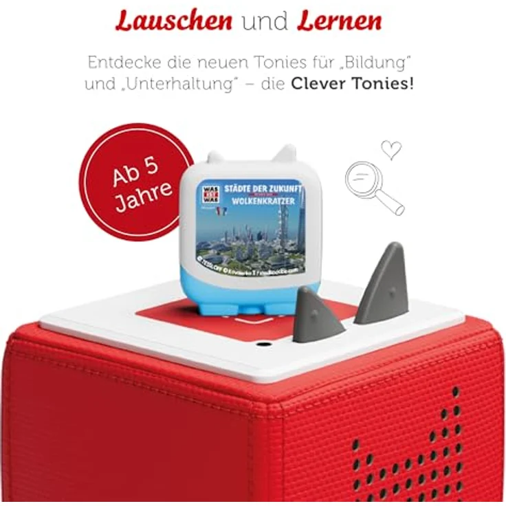 tonies Hörspielfigur Clever Tonie Was ist Was - Set, spannende Themen wie Erfindungen, Roboter und Städte der Zukunft – Bild 2