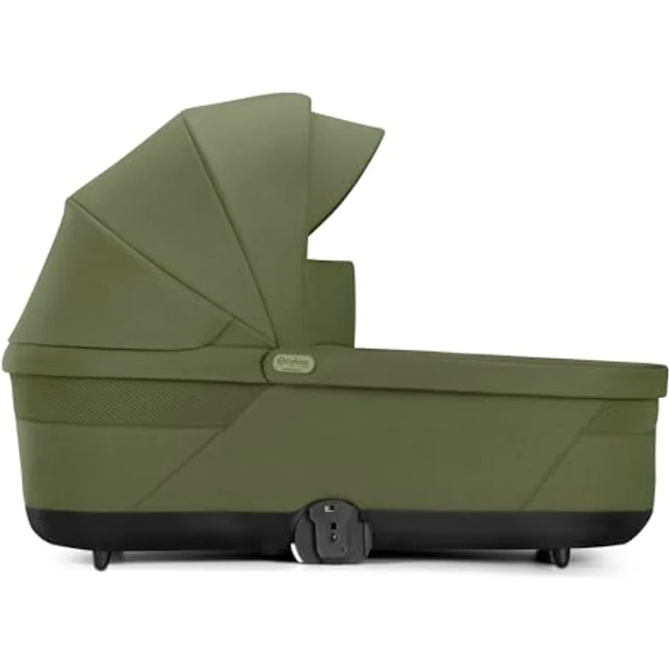 CYBEX Gold COT S LUX Kinderwagenaufsatz, Bequeme Babywanne für Neugeborene bis 6 Monate, Moss Green, für CYBEX Balios S Lux und Talos S Lux, mit XXL-Sonnenverdeck und Tragegriff – Bild 5