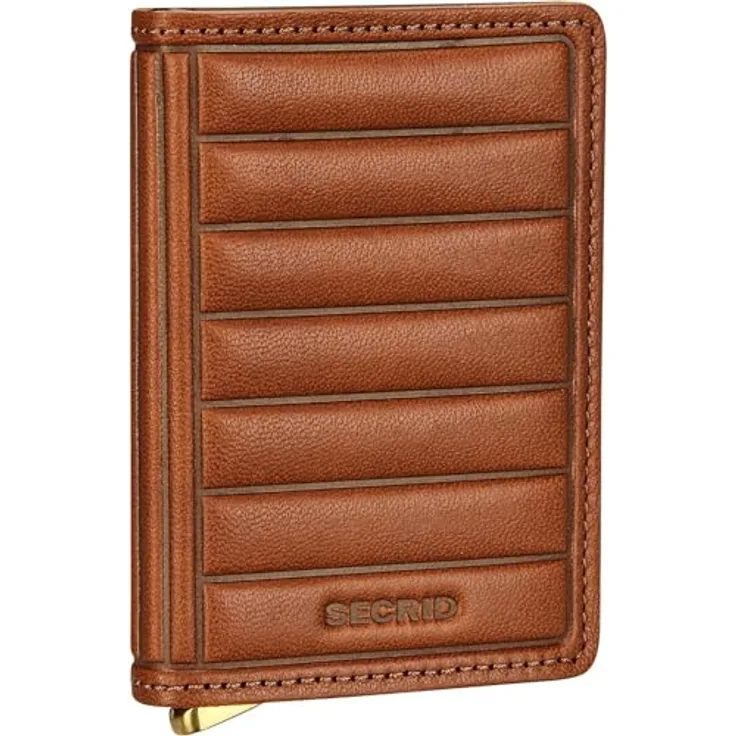 Secrid Geldbörse Premium Slimwallet Emboss Lines Cognac One Size