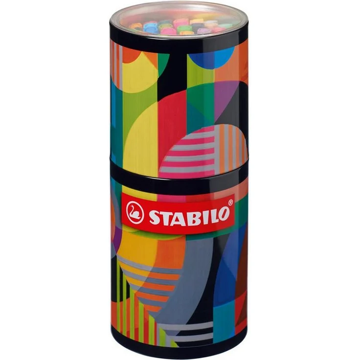 STABILO ARTY Filzstift Pen 68 - 45er Metalldose, 45 verschiedene Farben für kreative Vielfalt – Bild 1