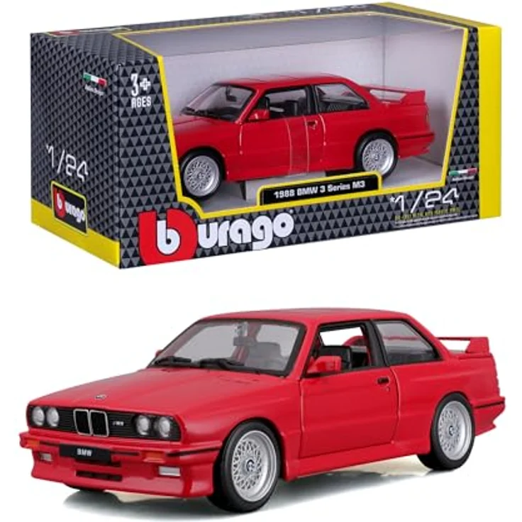 Bburago BMW M3 1988 Modellfahrzeug, rot – Bild 2