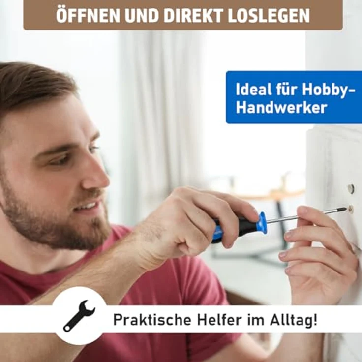 BRAST Adventskalender Werkzeug-Set für Heimwerker und Bastler, inkl. praktischer Werkzeugtasche mit 24 funktionalen Werkzeugteilen – Bild 2