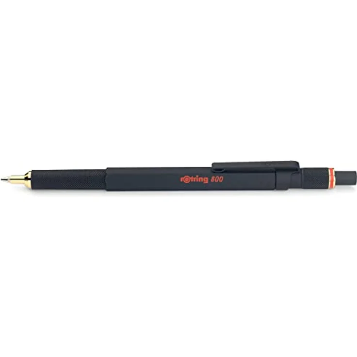 Rotring Kugelschreiber 800 M, massiver Metallschaft im Sechskant-Design, 24K goldplattierte Zierteile, Schwarz-Rot – Bild 4