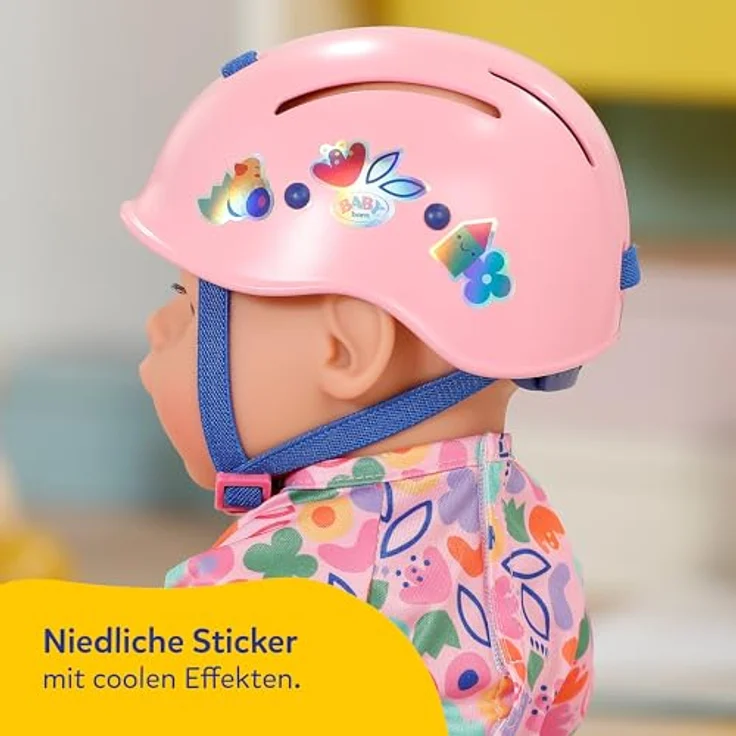 BABY Born Puppenhelm mit bunten Motiven, 43cm Zubehör für realistische Rollenspiele – Bild 6