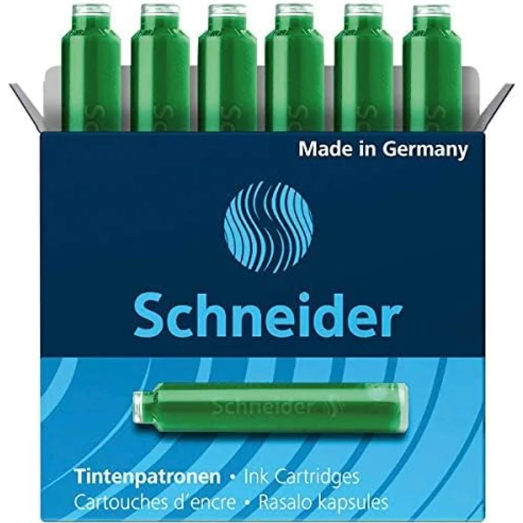 Schneider Füller Schneider Tintenpatronen für Füller, grün – Bild 3