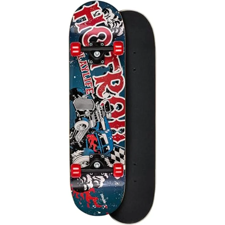 Playlife Skateboard Hotrod, 31" / 8" - 79cm / 20,5cm, mit 50x36mm 92A Rollen, ABEC 5 Kugellager, Art. nr.: 880325 – Bild 4