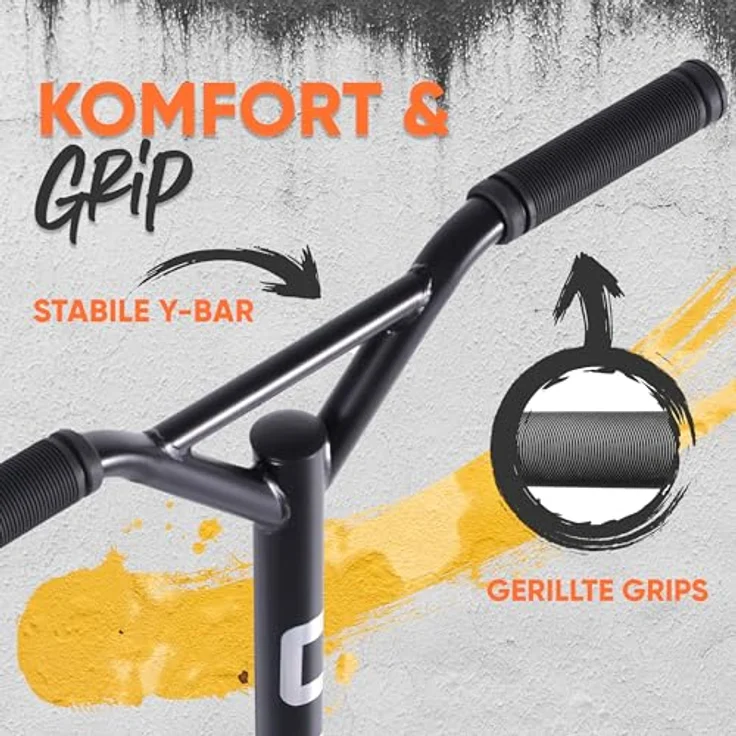 Apollo Stuntscooter Gravity, Kinder Roller für Tricks & Stunts, auch für Beginner, Aluminium, Rainbow – Bild 5