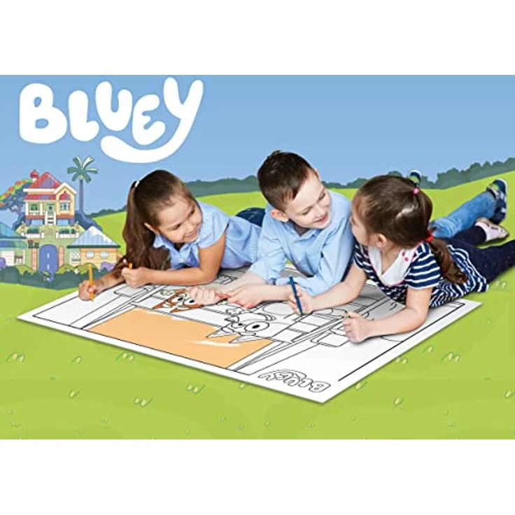 Lisciani BLUEY Puzzle, 24-teiliges 2-in-1-Puzzle mit Ausmalrückseite, doppelseitig, fördert Kreativität, 35 x 25 cm, ab 3 Jahren – Bild 4