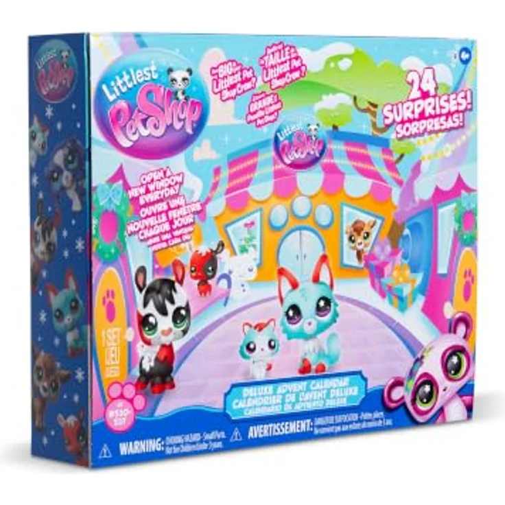 Littlest Pet Shop World of LPS Holiday Calendar, Adventskalender mit 8 exklusiven Wackeltieren, 16 saisonalen Accessoires und 24 weihnachtlichen Überraschungen – Bild 2