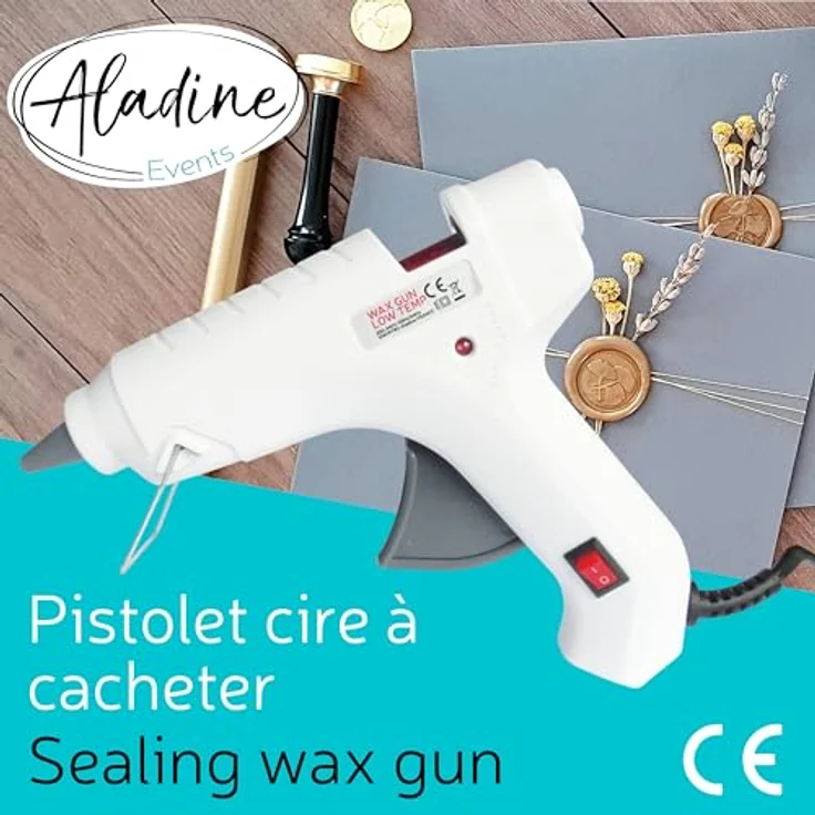 Aladine – 72606 – Freizeit Kreative – Pistole für Stöcke Wachs rund – 240 V – Bild 3