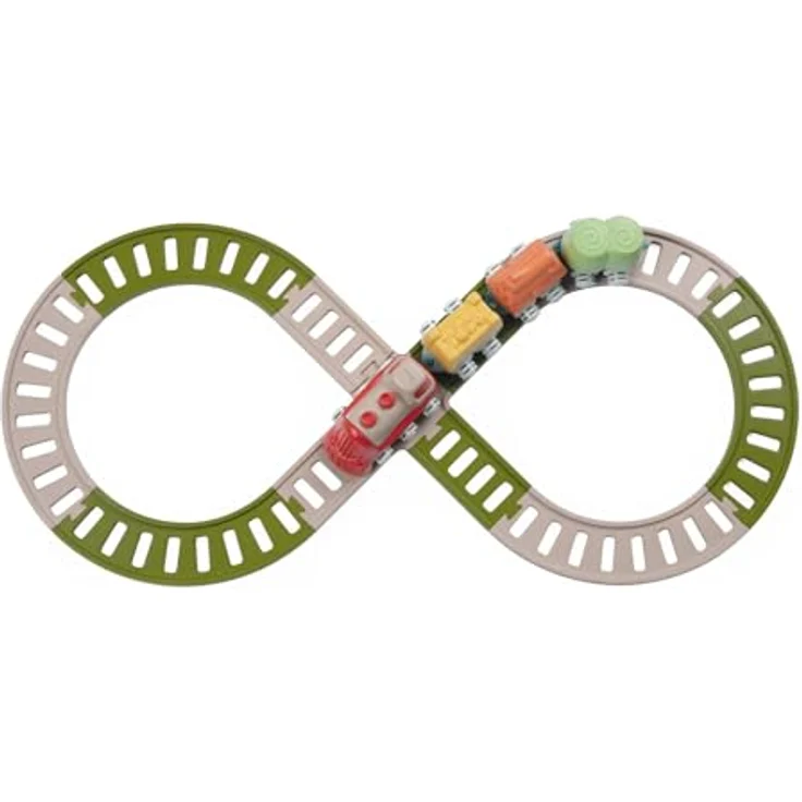 Chicco Eco+ Baby Railway 18-tlg. Eisenbahn-Set mit Schienen und Zug, aus 80 % recyceltem Kunststoff, für Kinder ab 18 Monaten – Bild 4