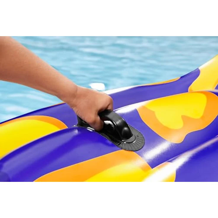 Bestway Splashing Salamander, Schwimmtier für Kinder ab 3 Jahren, 191 cm x 119 cm, mit robusten Haltegriffen und Reparaturflicken – Bild 8