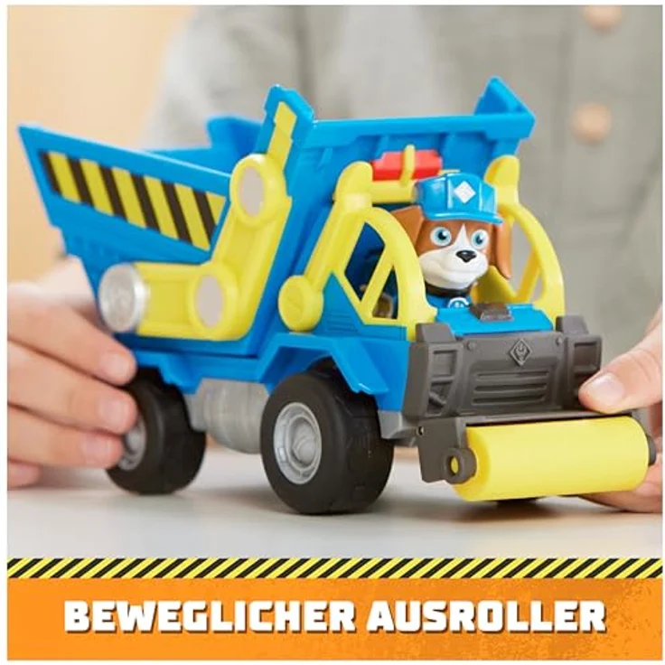 Spin Master Spielzeug-Auto Rubble & Crew - Kipplaster Solid Wheeler mit beweglichem Ausroller und abnehmbarer Spielfigur, für Kinder ab 3 Jahren – Bild 4