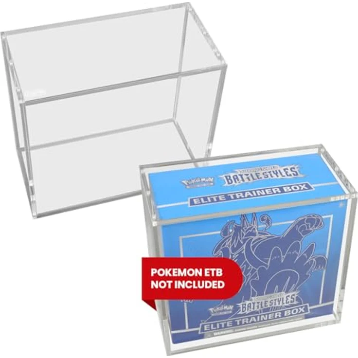 Evoretro Acrylschutz für ETB Elite Trainer Box, mit Magnetverschluss, 1 Stück, 19,3 x 9,11 x 16,76 cm – Bild 2