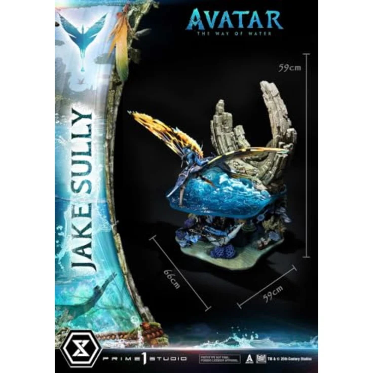 Prime 1 Studio Avatar: The Way of Water Statue Jake Sully Bonus Version, 59 cm, detailreiche Sammelfigur aus hochwertigem Kunststoff – Bild 4