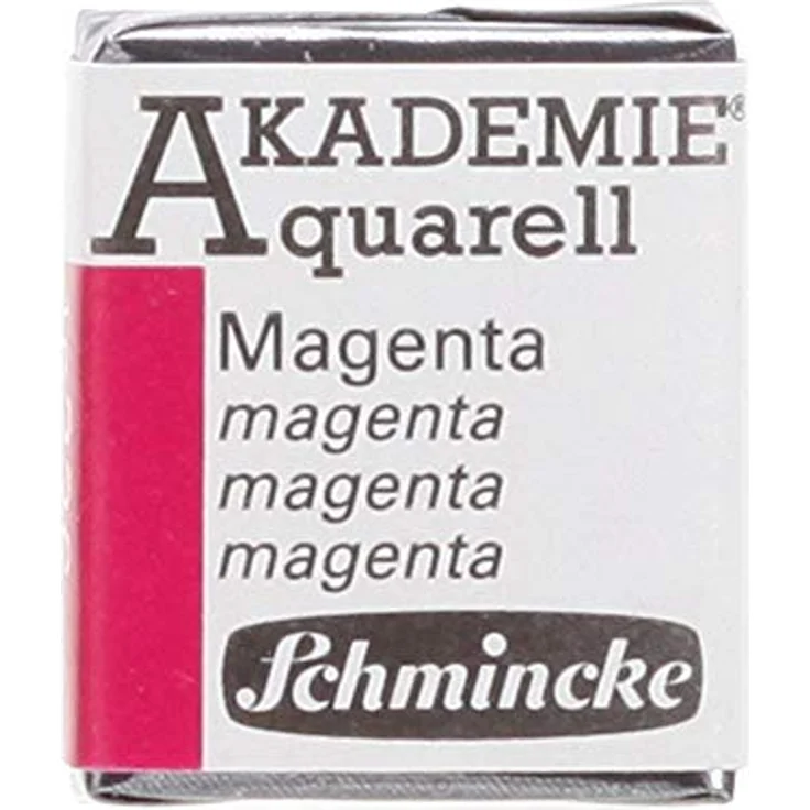 Schmincke AKADEMIE® Aquarellfarbe, halbes Näpfchen Magenta, vegane Künstler-Aquarellfarbe mit hoher Lichtechtheit – Bild 4