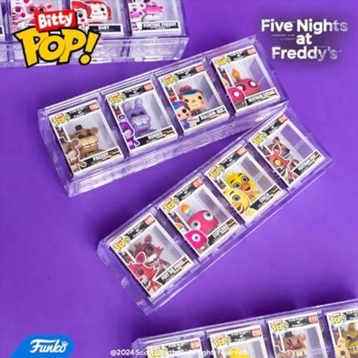 Funko Bitty Pop! Five Nights at Freddy's (FNAF) - Freddy 4PK - Sammlerstück - 0.9 Inch (2.2 cm) - Geschenkidee - Kuchenaufstecker – Bild 5