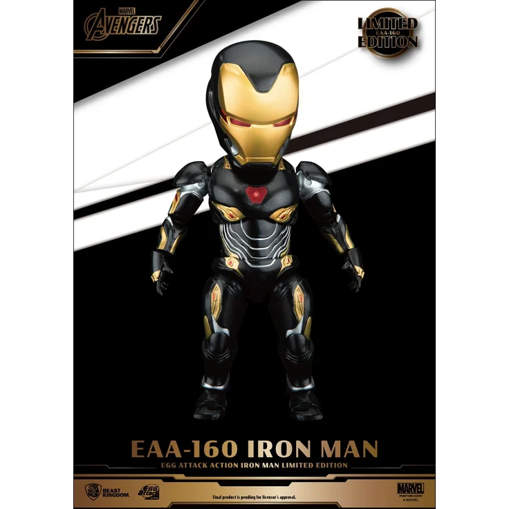 Beast Kingdom Toys Avengers Infinity War Egg Attack Actionfigur Iron Man Mark 50, Limited Edition 16 cm, Chibi-Proportionen, Sammlerfreundliche Fensterbox mit Goldfolien-Branding