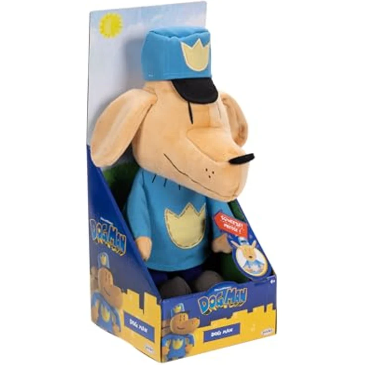 DOG MAN Plüsch-Feature Plüschhund Mann, 25 cm mit Geräuschfunktion und flipfähigen Ohren – Bild 8