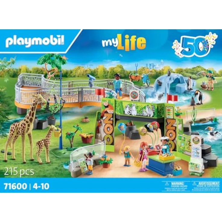 Playmobil® Konstruktions-Spielset Mein großer Erlebnis-Zoo (71600), My Life, 50 Jahre, (215 St), Made in Europe - Preisvergleich – Bild 4