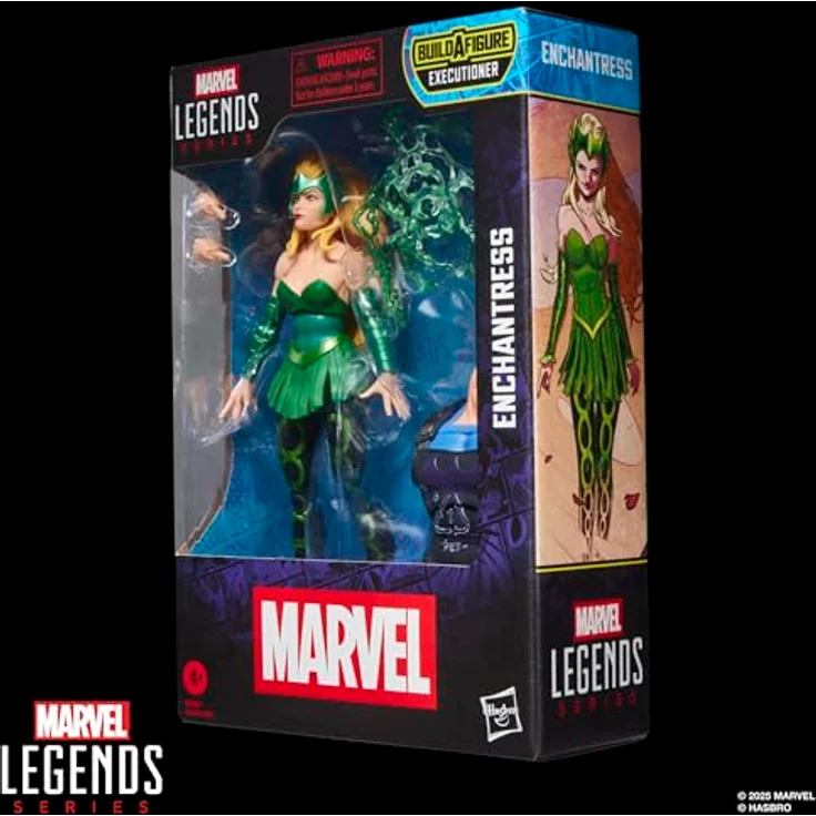 Marvel Press Marvel Legends Series Enchantress Action-Figur, 15 cm groß mit 3 Accessoires und Build-A-Figure Element – Bild 2