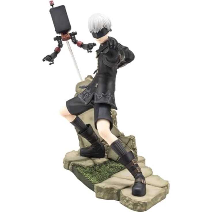Kotobukiya Nier:Automata Ver. 1.1a ARTFX J Statue 1/8 9S, detailreiche PVC Sammelfigur, 18 cm, zusammensteckbar – Bild 1