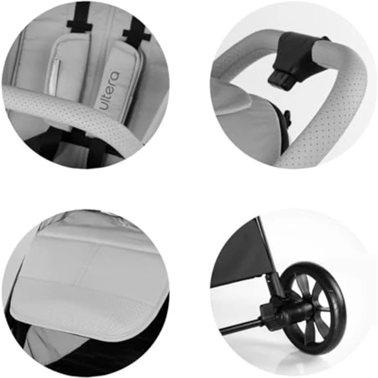 Chipolino Ultera Buggy, klappbarer Kinderwagen mit Federung, 5-Punkt-Sicherheitsgurt, Ablagekorb, braun – Bild 5