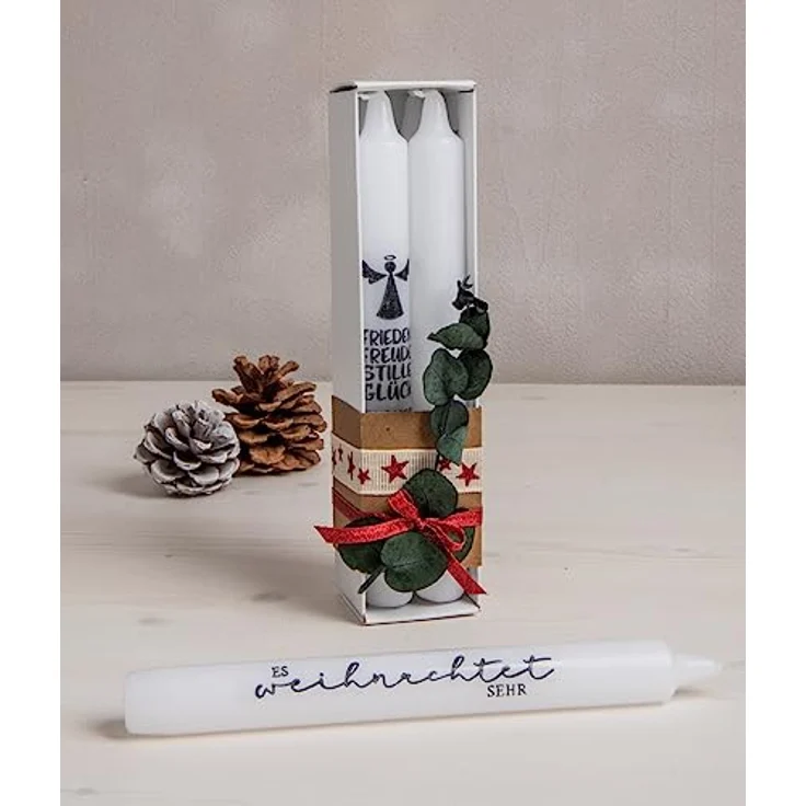 Rayher Stempel Holz "Es weihnachtet sehr", 2 x 10 cm, Gummi Motivstempel für Weihnachtskarten und Geschenke, härtet nicht aus, langlebig – Bild 5