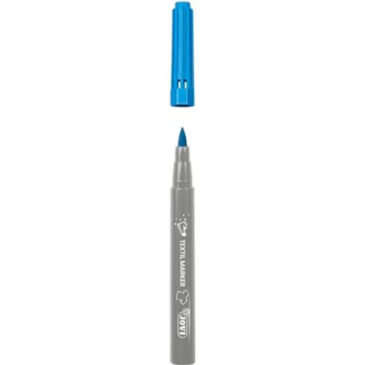 Jovi Jovidecor Textilmarker, 48 Stück in gemischten Farben, 4.8 mm Strichbreite, wasserbasierte Tinte, Bügel-Fixierung – Bild 5