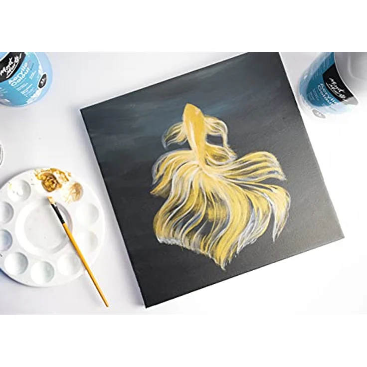 Mont Marte Pinselset für Acrylfarben, 10 Taklon-Pinsel mit Pinseltasche, ideale Grundausstattung für Künstler und Anfänger – Bild 2