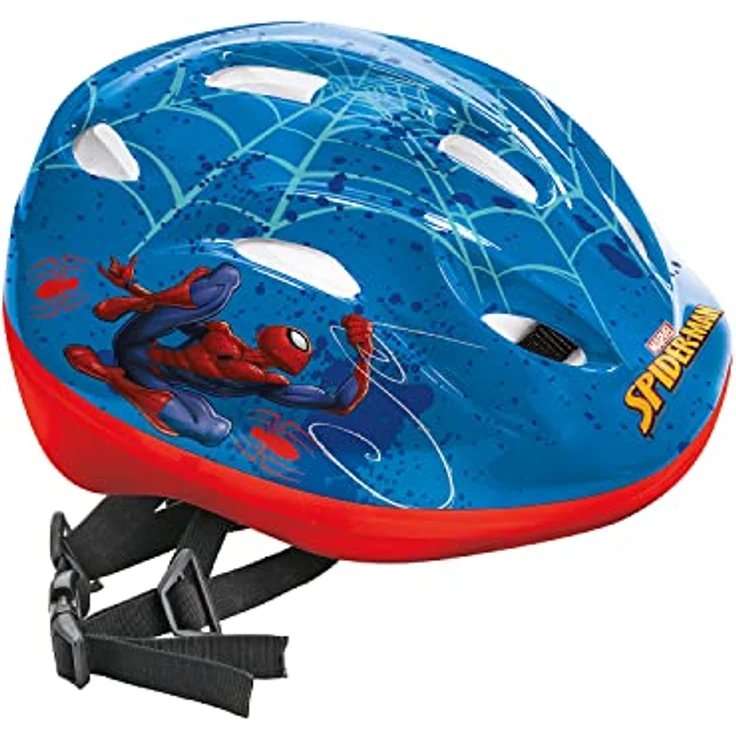 Mondo Toys Kinder Fahrradhelm Design Spider-Man 28619, 52 - 56 cm - Offizielles Spider-Man Design, Kopfumfang 52-56 cm, optimaler Schutz für Kinder – Bild 1