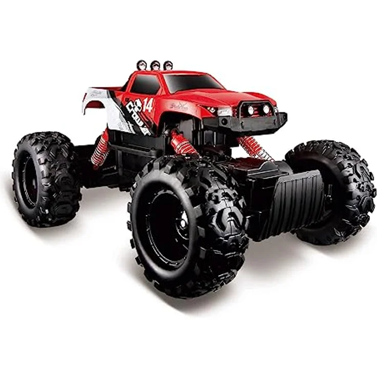 Maisto Tech R/C Rock Crawler: Ferngesteuertes Offroad-Fahrzeug, mit 2,4 GHz Frequenz, Allradantrieb und Pistolengriff-Fernsteuerung, ab 8 Jahren, 32 cm, schwarz (582746) – Bild 1