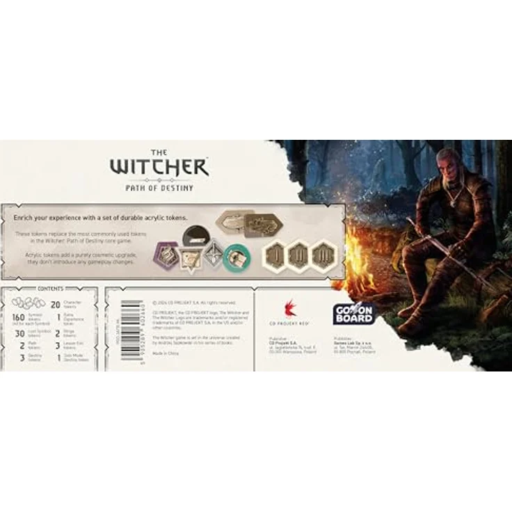 Go On Board The Witcher: Pfad des Schicksals – Acrylic Tokens, Erweiterung mit Acryl-Markern für 1-5 Spieler, ab 14 Jahren, Deutsch, Mehrsprachig – Bild 3