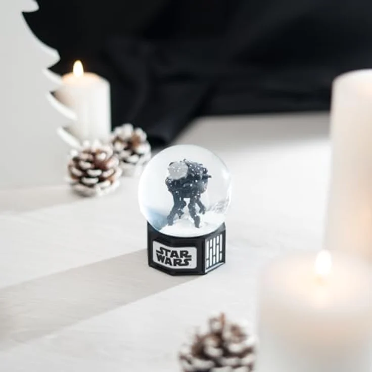 Grupo Erik Schneekugel Star Wars, nostalgisches Sammlerstück mit detailliertem Design und glitzerndem Schnee-Effekt – Bild 4