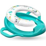 bblüv Pöti Toilettensitz für Töpfchentraining, rutschfest mit abnehmbaren Kissen, Aqua Türkis