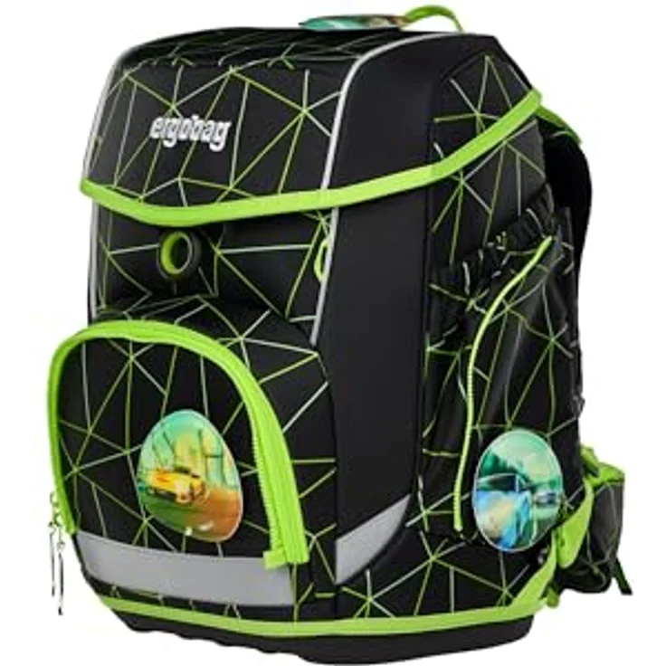 ergobag Schulranzen CyBär Race Cubo Set, funktionale Rückenpolsterung und ergonomisches Design, neu – Bild 6