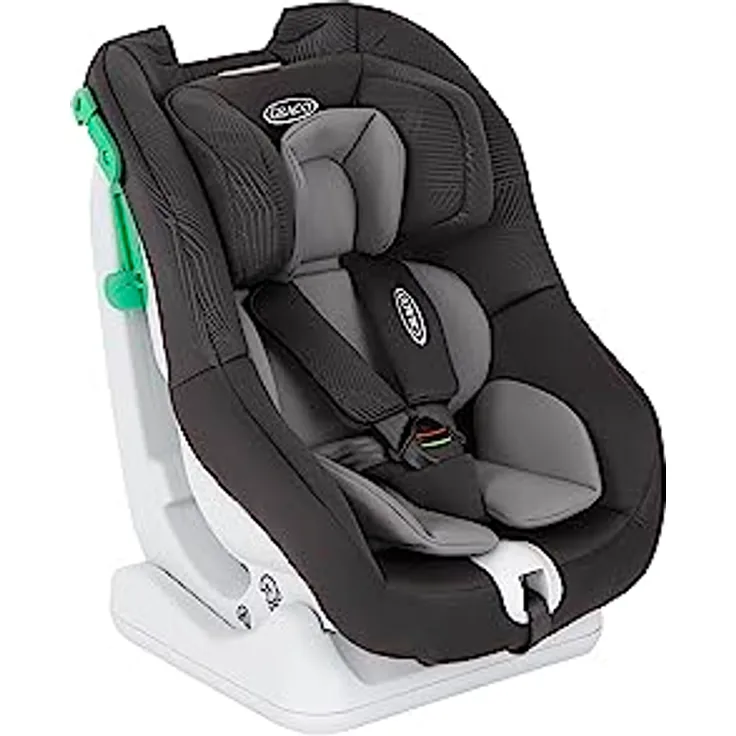 Graco Reboarder-Kindersitz Extend LX R 129, für Kinder von 40 cm bis 105 cm, Installation mit Fahrzeuggurt, Sitzverkleinerer, Midnight