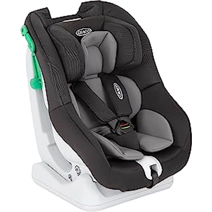 Graco Reboarder-Kindersitz Extend LX R 129, für Kinder von 40 cm bis 105 cm, Installation mit Fahrzeuggurt, Sitzverkleinerer, Midnight – Bild 1