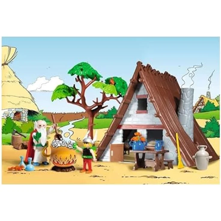 PLAYMOBIL 71828 Asterix' Haus, Spielset mit Asterix und Miraculix, Abenteuer-Thema – Bild 2