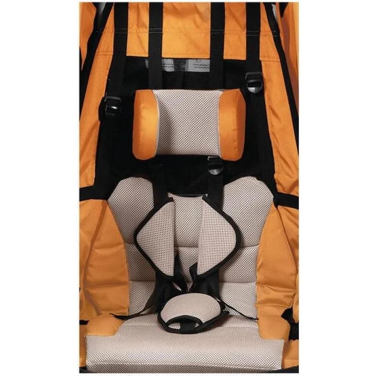 XLC Sitzsystem deluxe 20' MonoS, Fahrradanhänger in marigold/anthrazit mit hochwertigem Sitzkomfort