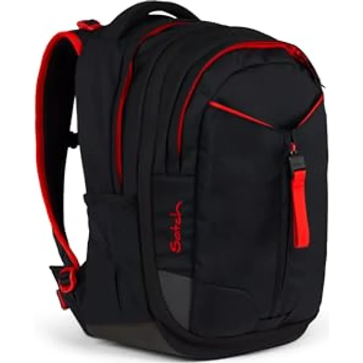 Satch Schulrucksack Match 2 - Schultasche, Rucksack für die Schule, Schulranzen - Ergonomisch anpassbar, reflektierende Elemente, Laptop-Fach, wasserabweisend (schwarz) – Bild 5