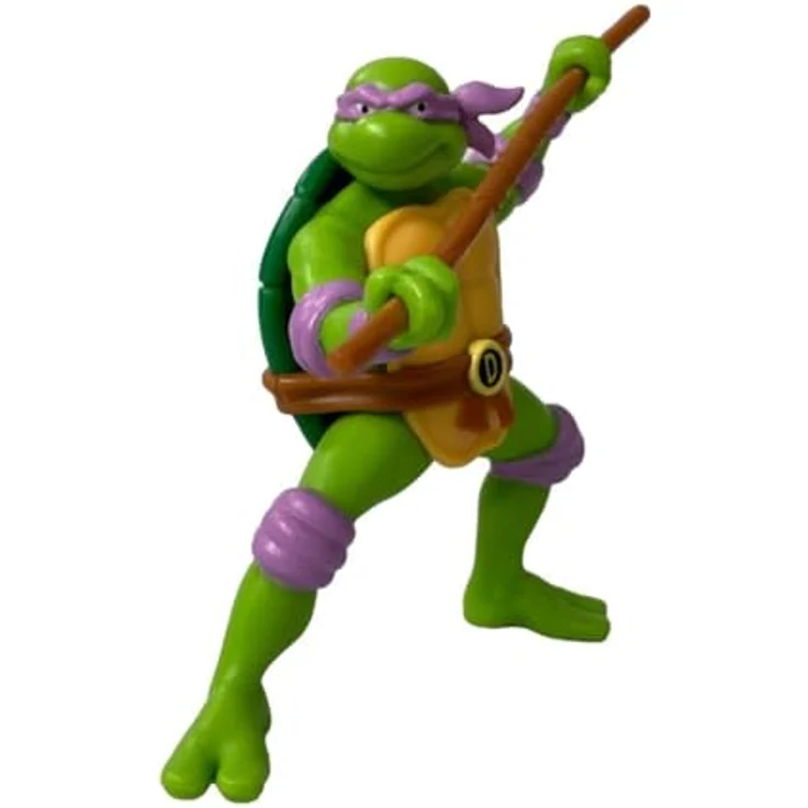 TORTUGAS NINJA Donatello Figur 9 cm, handbemalte Sammelfigur, nicht beweglich, offizielles Lizenzprodukt – Bild 2