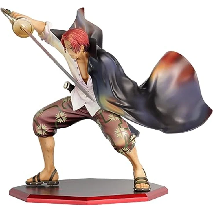 Megahouse One Piece - Red-Haired Shanks - P.O.P. PVC-Statue, 21,5 cm, Sammelfigur – Bild 4
