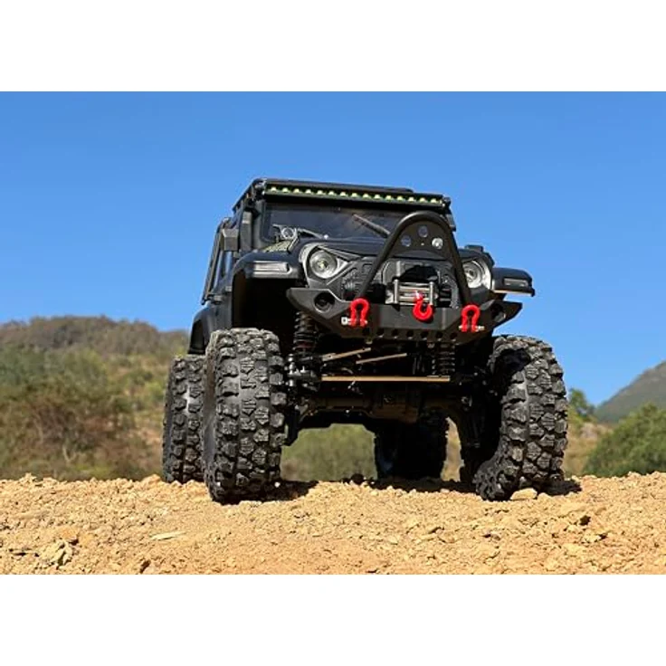 DF Models DF-4S Pro BL Crawler, RC Offroad-Auto im Maßstab 1:10, bürstenloser Elektromotor, schwarz, bis zu 13 km/h – Bild 8