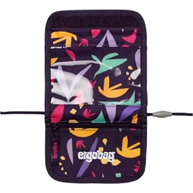 ergobag Geldbörse Zubehör, PET, mit Klettverschluss und integriertem Adressschild, blau – Bild 4