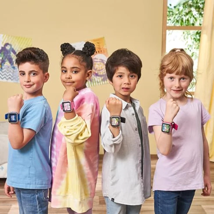 VTech Kidizoom Smartwatch Max Rot, Kinder-Smartwatch mit Dual-Kamera, 256 MB Speicher, horizontalem Touchscreen, Spiele und interaktive Funktionen – Bild 4