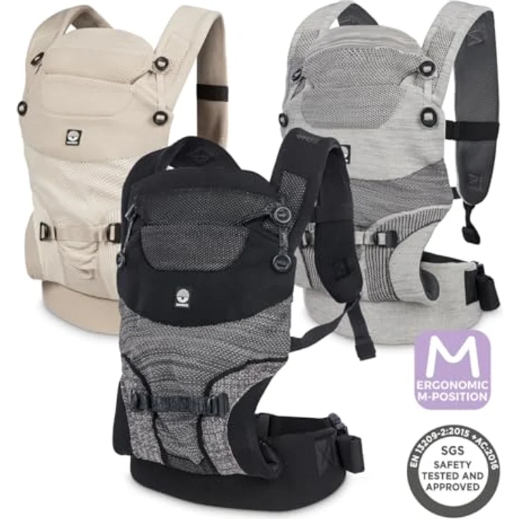 Dooky Babytrage Dooky Carrier Terra Nova, ergonomische Bauchtrage für Baby & Kind mit verstellbarem Sitz und drei Tragepositionen – Bild 4