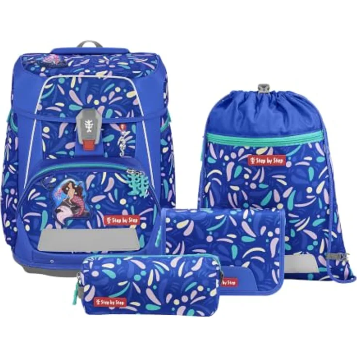 Step by Step Schulranzen SPACE Schulranzen-Set, Mehrfarbig, ideal für Kinder mit ausreichendem Stauraum